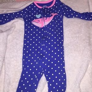 Carters Whale Pajama sleeper 18 months